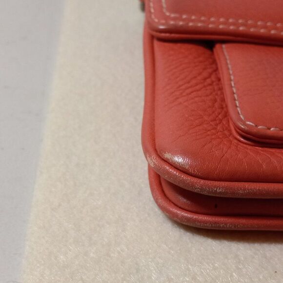 Talbot's Pink Mini Leather bag Cottagecore Grandmacore - Picture 2 of 8